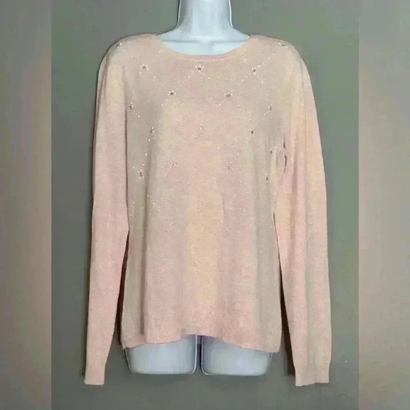 Elle Embellished Crewneck Women's Sweater (280) - Picture 1 of 8